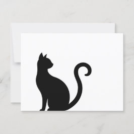 Postal Sitzende schwarze Katze