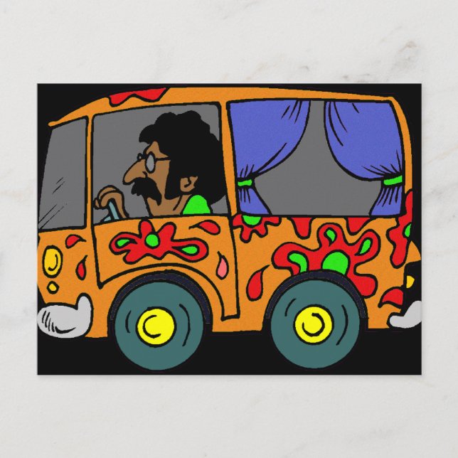 Postal Sixties Hippie Van (Anverso)
