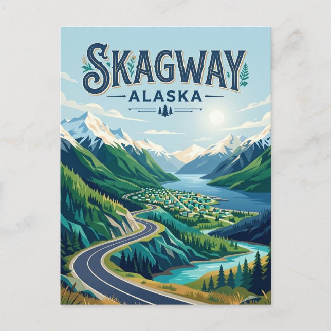 Postal Skagway EE. UU. (Anverso)