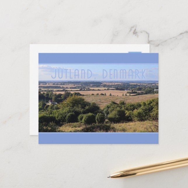 Postal Skamlingsbanken, Jutland meridional, Dinamarca (Anverso/Reverso In Situ)