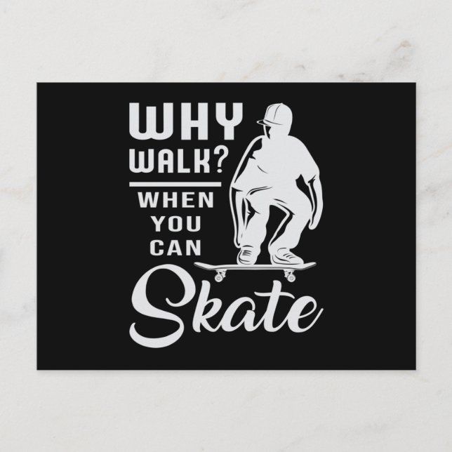 Postal Skate Skate Kickflip Skater Skate Gift Idea (Anverso)