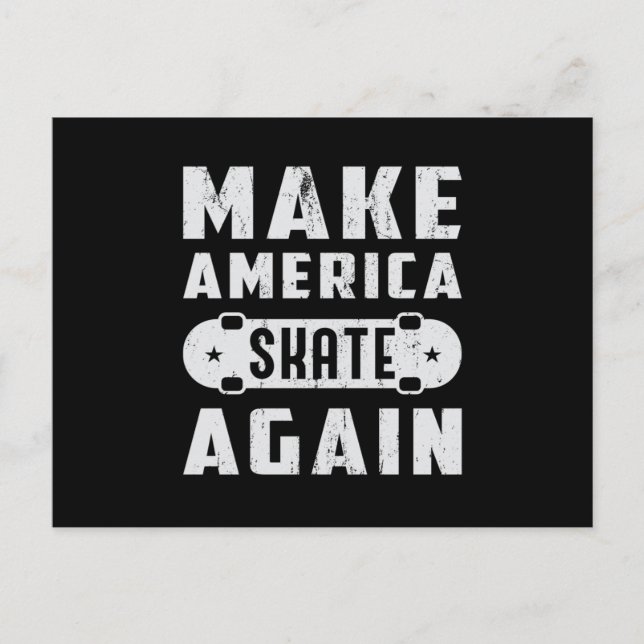 Postal Skateboard Skateboarder Skateboarding Gigante (Anverso)