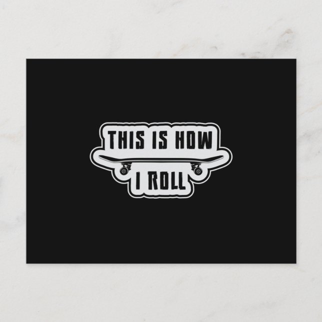 Postal Skateboard Skater Skate Skateboarder Regalo (Anverso)