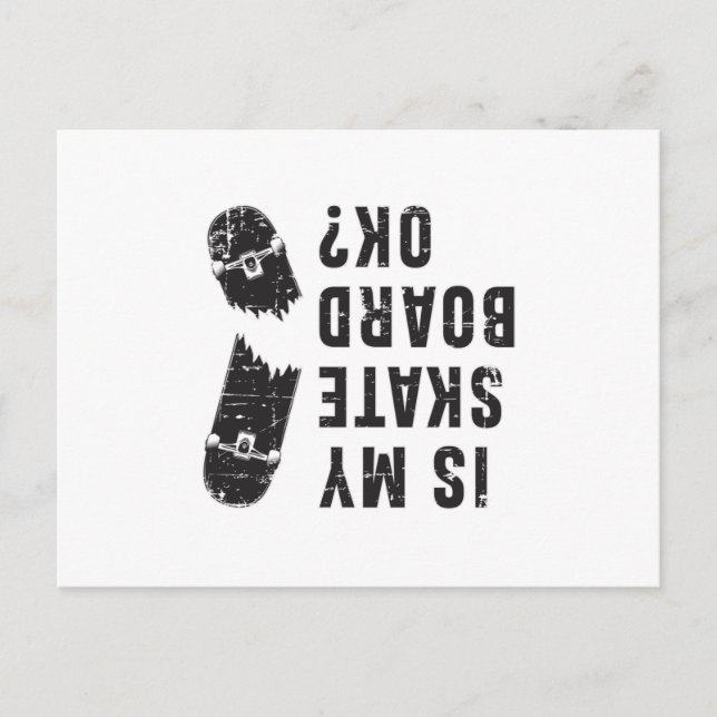Postal Skateboard Skater Skateboarding Gift Idea (Anverso)