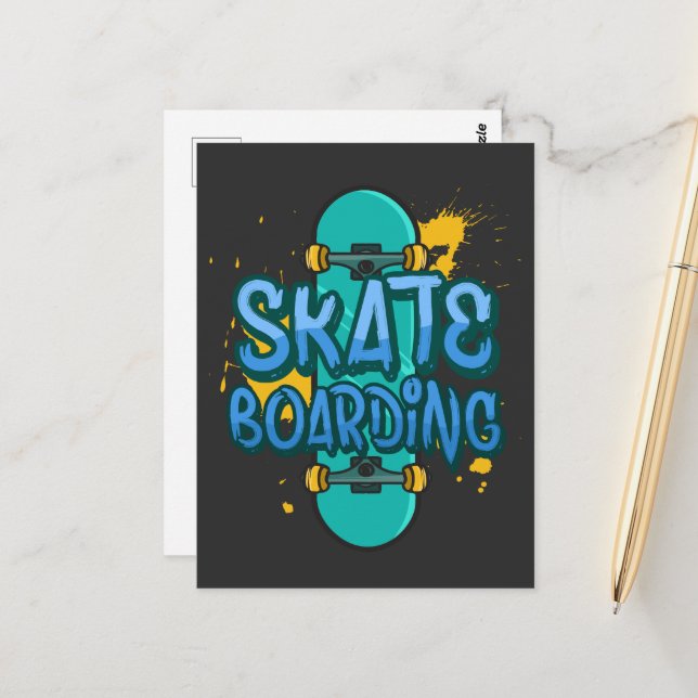 Postal Skateboarding (Anverso/Reverso In Situ)