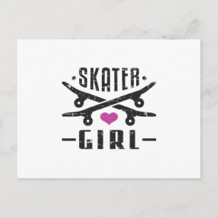 Postal Skater Chica Skateboard Skateboard Skate Sk8 Skate