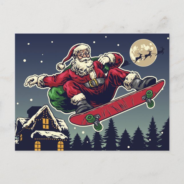 Postal Skater Santa (Anverso)