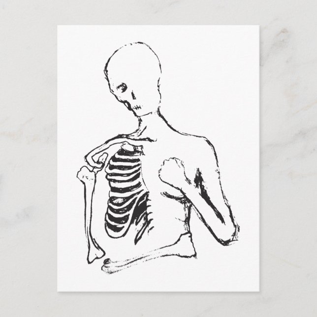 Postal skele solitario (Anverso)