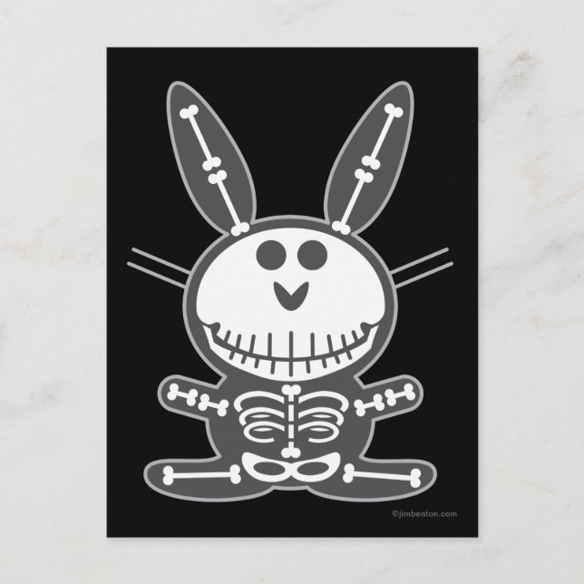 Postal Skeleton Bunny (Anverso)