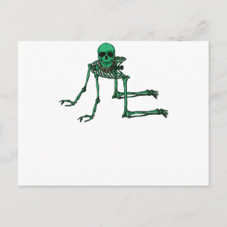 Postal Skeleton Creepy Yoga Skull Bailando