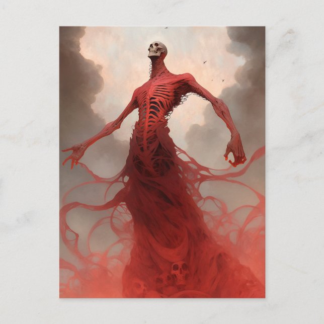 Postal Skeleton Demon Creature Horror oscuro (Anverso)