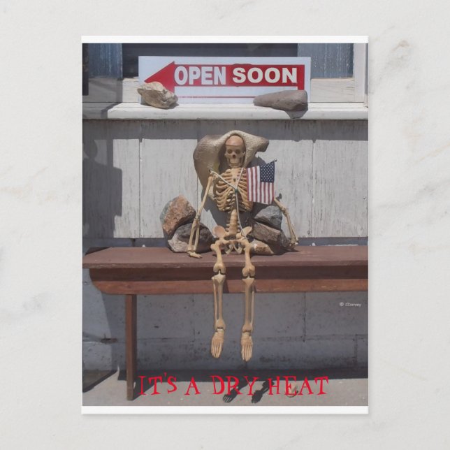 Postal Skeleton - Es un calor seco (Anverso)