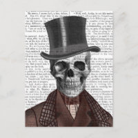 Skeleton Gentleman y sombrero superior