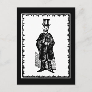 Postal Skeleton Groom - Postcard
