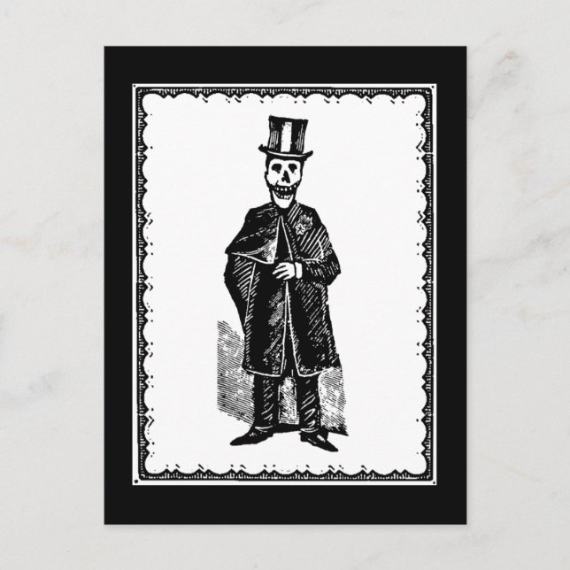 Postal Skeleton Groom - Postcard (Anverso)