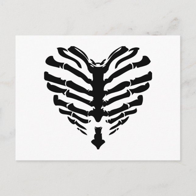 Postal Skeleton Heart (Anverso)