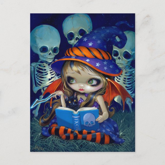 Postal "Skeleton Magic" (Anverso)