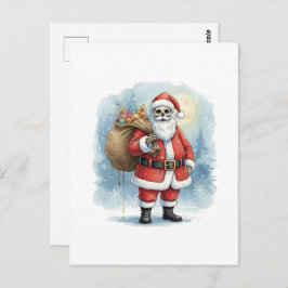 Postal Skeleton Santa Claus
