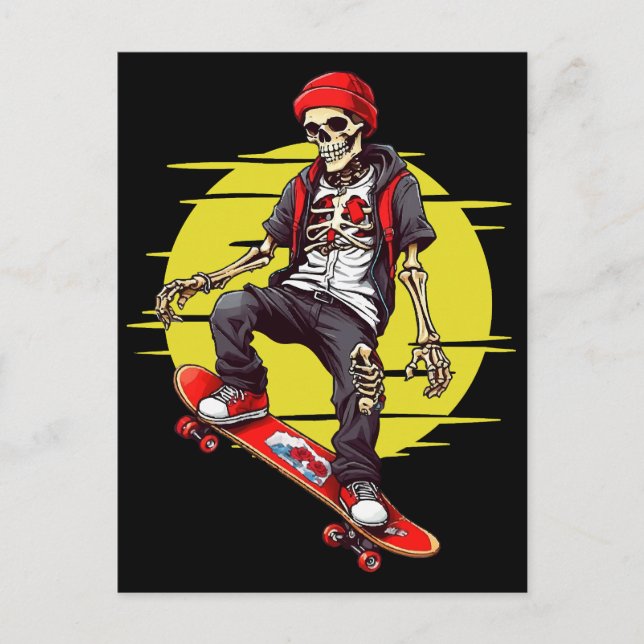 Postal Skeleton Skateboard (Anverso)