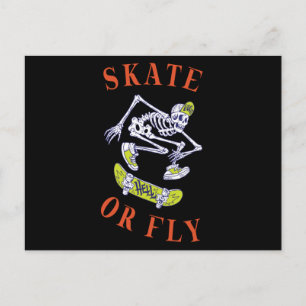 Postal Skeleton Skateboarder