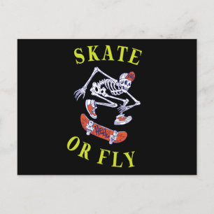 Postal Skeleton Skateboarder