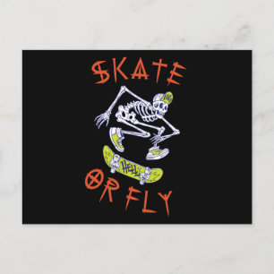Postal Skeleton Skateboarder