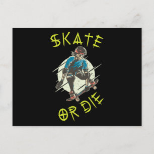 Postal Skeleton Skateboarder
