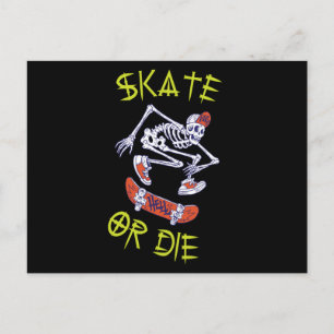 Postal Skeleton Skateboarder