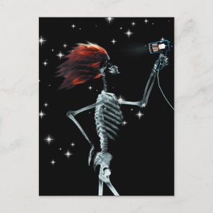 Postal Skeleton X-Ray Vestido - Pelo Rojo