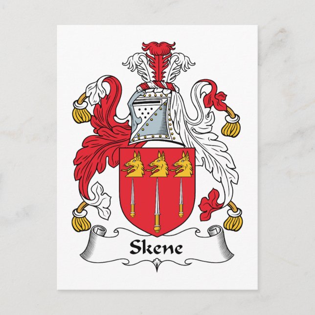 Postal Skene Family Crest (Anverso)
