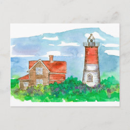 Postal Sketch del faro de Cape Cod