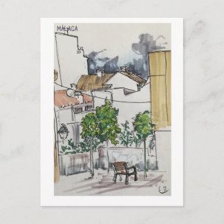 Postal Skethchbook pages. Málaga. Markers