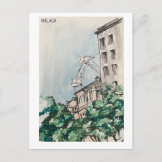 Postal Skethchbook pages. Málaga. Markers