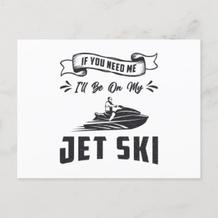 Postal Ski Jet Si Me Necesitas Deportes Acuáticos De Esqu