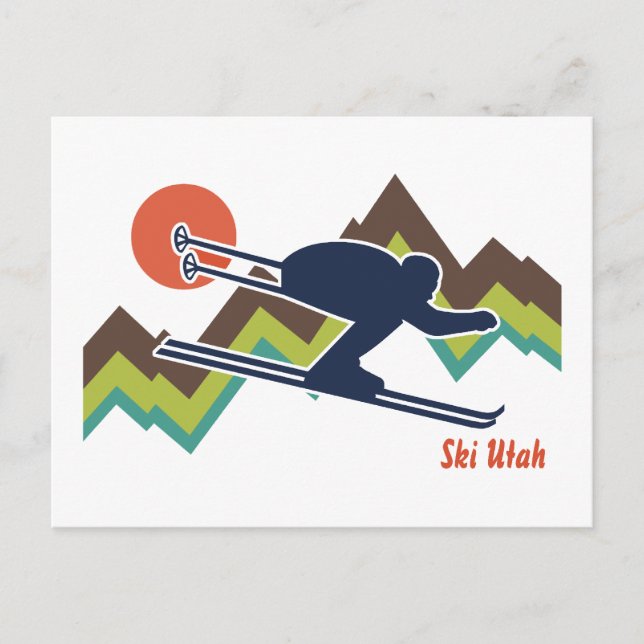 Postal Ski Utah (Anverso)