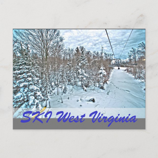 POSTAL SKI WEST VIRGINIA (Anverso)