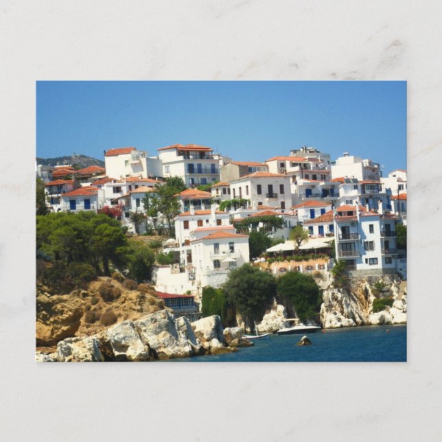 Postal Skiathos, Grecia (Anverso)