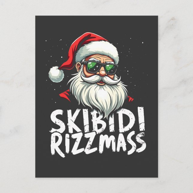 Postal Skibidi Rizzmas Navidades Divertidas Argot Gen Alp (Anverso)