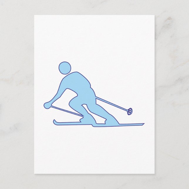 Postal Skifahrer Schifahrer skier (Anverso)