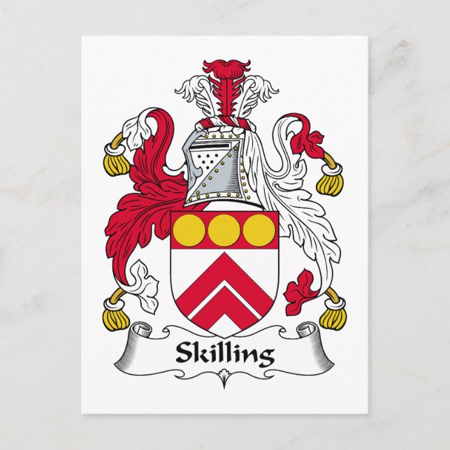 Postal Skilling Family Crest (Anverso)