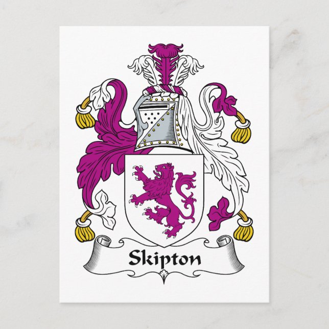 Postal Skipton Family Crest (Anverso)