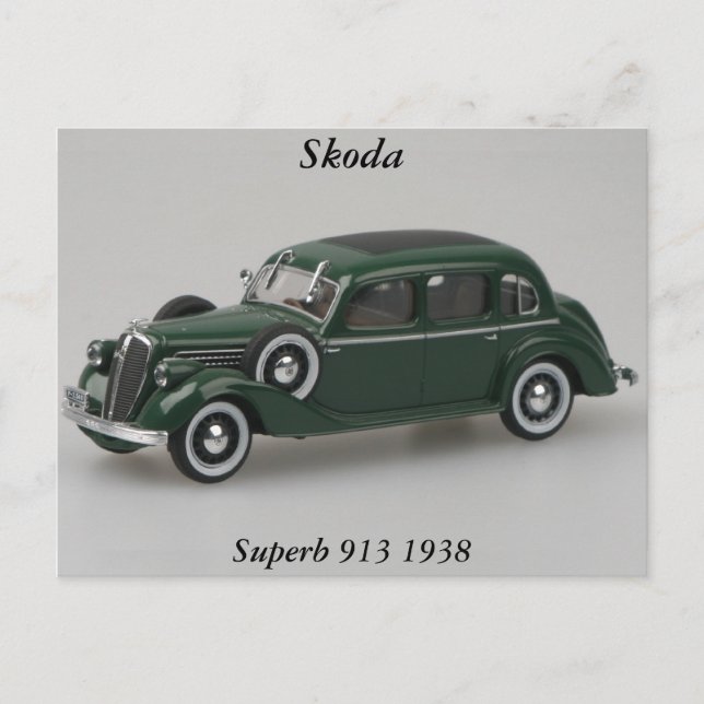 Postal Skoda Superb 913 1938 (Anverso)