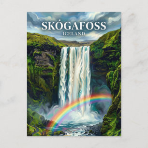 Postal Skógafoss Islandia