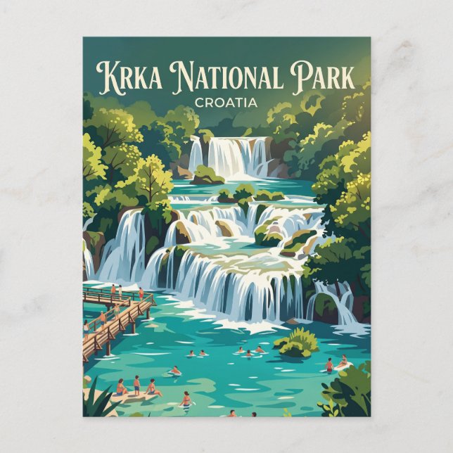 Postal Skradinski Buk Croacia (Anverso)