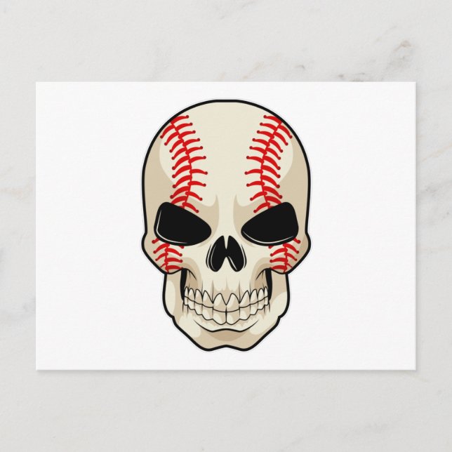 Postal Skull Baseball Sports (Anverso)