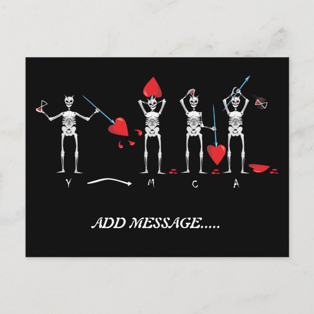POSTAL SKULL; BLACKBEARD YMCA (Anverso)