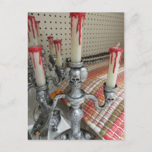 Postal Skull Candelabra