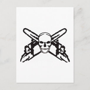 Postal Skull & Chainsaws