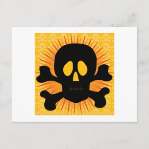 Postal Skull Crossbone Silhouette