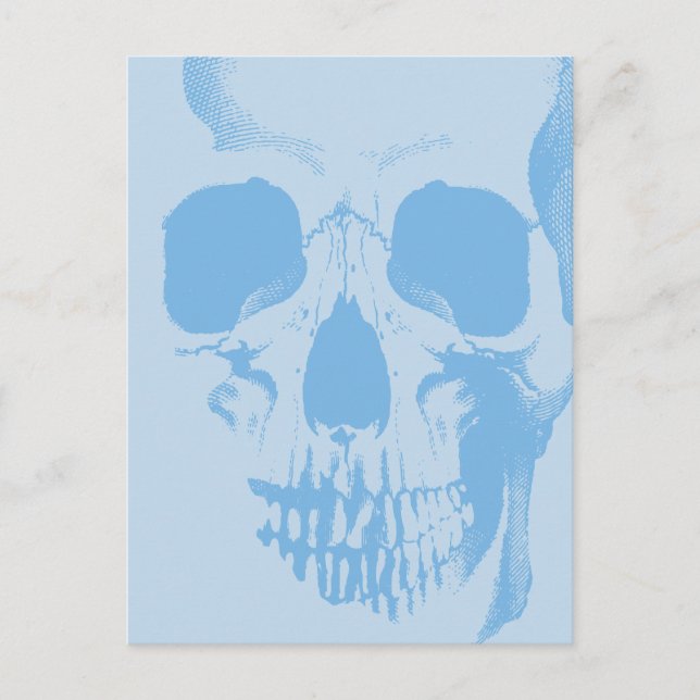 Postal Skull Face Blue (Anverso)